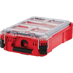 Milwaukee Tool - PACKOUT 11 Compartment Red Small Parts Low-Profile Organizer - Americas Industrial Supply