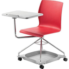 NPS - Swivel & Adjustable Office Chairs   Type: Mobile Tablet Chair    Color: Red - Americas Industrial Supply