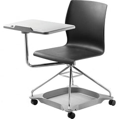 NPS - Swivel & Adjustable Office Chairs   Type: Mobile Tablet Chair    Color: Black - Americas Industrial Supply