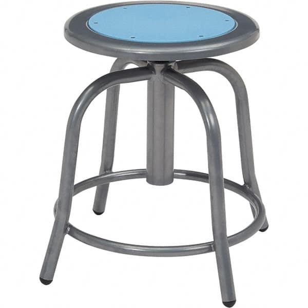 NPS - Swivel & Adjustable Stools Type: Adjustable Height Swivel Stool Base Type: Steel - Americas Industrial Supply