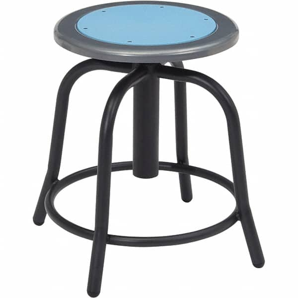 NPS - Swivel & Adjustable Stools Type: Adjustable Height Swivel Stool Base Type: Steel - Americas Industrial Supply