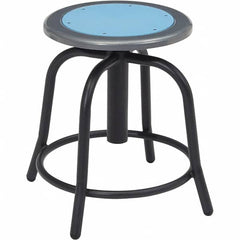 NPS - Swivel & Adjustable Stools Type: Adjustable Height Swivel Stool Base Type: Steel - Americas Industrial Supply