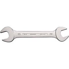 Open End Wrench: 12 mm x 14 mm, Double End Head 172 mm OAL, Vanadium Steel, Chrome-Plated