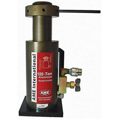 AME International - Portable Hydraulic Cylinders Type: Single Acting Load Capacity (Ton): 100 (Inch) - Americas Industrial Supply