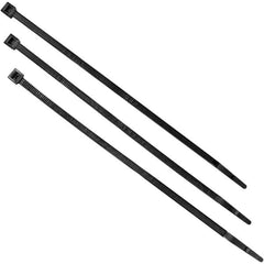 Steiner - Black Welding Screen Adjustable Plastic Ties - Use with Welding Curtains & Screens - Americas Industrial Supply