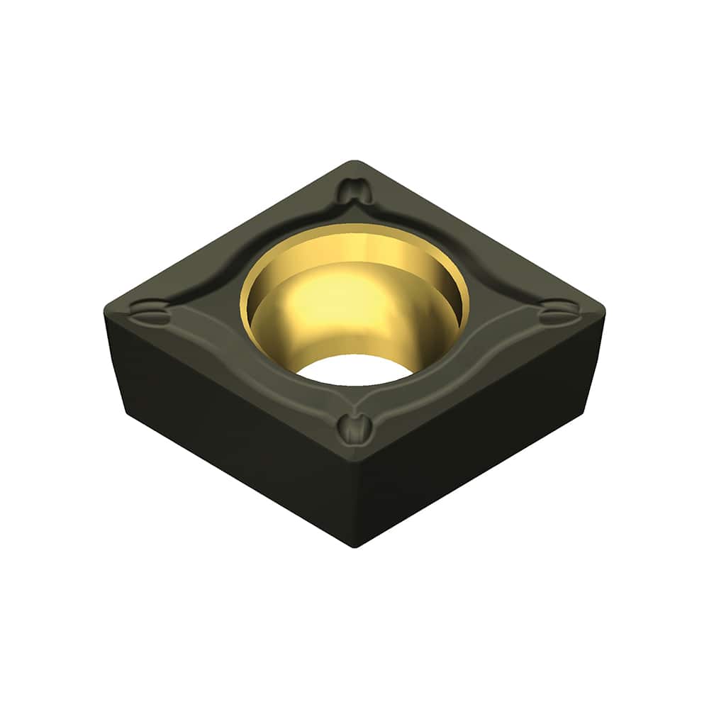 CCMT21.51EGU-AC4015K Carbide Turning Insert Al2O3/TiCN Finish, 6.4mm Long, 1/4″ Inscribed Circle, 0.0157″ Corner Radius, 0.0937″ Thick, 80° Included Angle, Series AC4000K