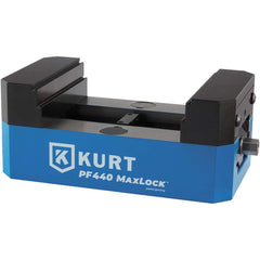 Kurt - Modular Vises & Components; System Compatibility: 5 Axis Workholding Systems ; Product Type: Serrated Vise ; Jaw Width (Inch): 4 ; Jaw Width (Decimal Inch): 4 ; Jaw Height (Inch): 1-1/4 ; Jaw Height (Decimal Inch): 1.2500 - Exact Industrial Supply