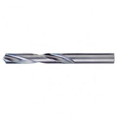 #41 Dia. × 0.096″ Shank × 1″ Flute Length × 2″ OAL, 118°, Bright, 2xD Flute, Round Solid Carbide Drill - Americas Industrial Supply