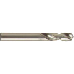 #46 Dia. x #46 Shank × 12 mm Flute Length × 38 mm OAL, 3xD, 118°, Uncoated, 2 Flute, External Coolant, Round Solid Carbide Drill - Americas Industrial Supply