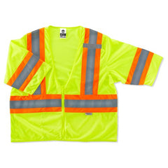 8330Z L/ XL Lime 2-Tone Vest Type R Class 3 - Americas Industrial Supply