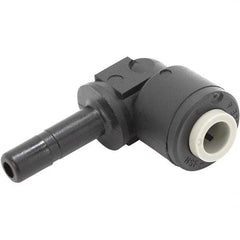 Parker - Plastic Push-To-Connect Tube Fittings Type: Tube Elbow Barb Connector Tube Outside Diameter (Inch): 3/8 x 3/8 - Americas Industrial Supply