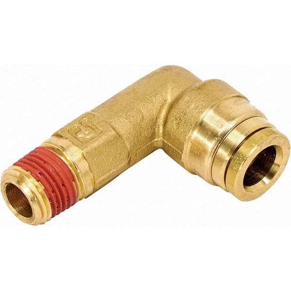 Parker - Metal Push-To-Connect Tube Fittings Type: 90 Degree Elbow Tube Outside Diameter (Inch): 0.625 - Americas Industrial Supply
