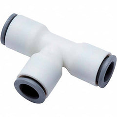 Parker - Plastic Push-To-Connect Tube Fittings Type: Union Tee Tube Outside Diameter (Inch): 1/2x3/8 - Americas Industrial Supply