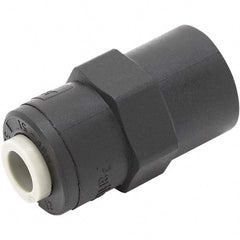 Parker - Plastic Push-To-Connect Tube Fittings Type: Female Connector Tube Outside Diameter (Inch): 1/4 x 1/8 - Americas Industrial Supply