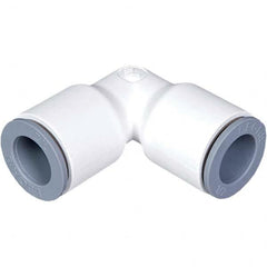 Parker - Plastic Push-To-Connect Tube Fittings Type: Union Elbow Tube Outside Diameter (Inch): 3/8 x 1/2 - Americas Industrial Supply