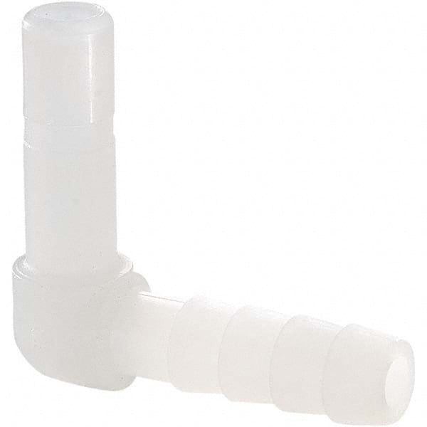 Parker - Plastic Push-To-Connect Tube Fittings Type: Tube Elbow Barb Connector Tube Outside Diameter (Inch): 3/8x1/4 - Americas Industrial Supply