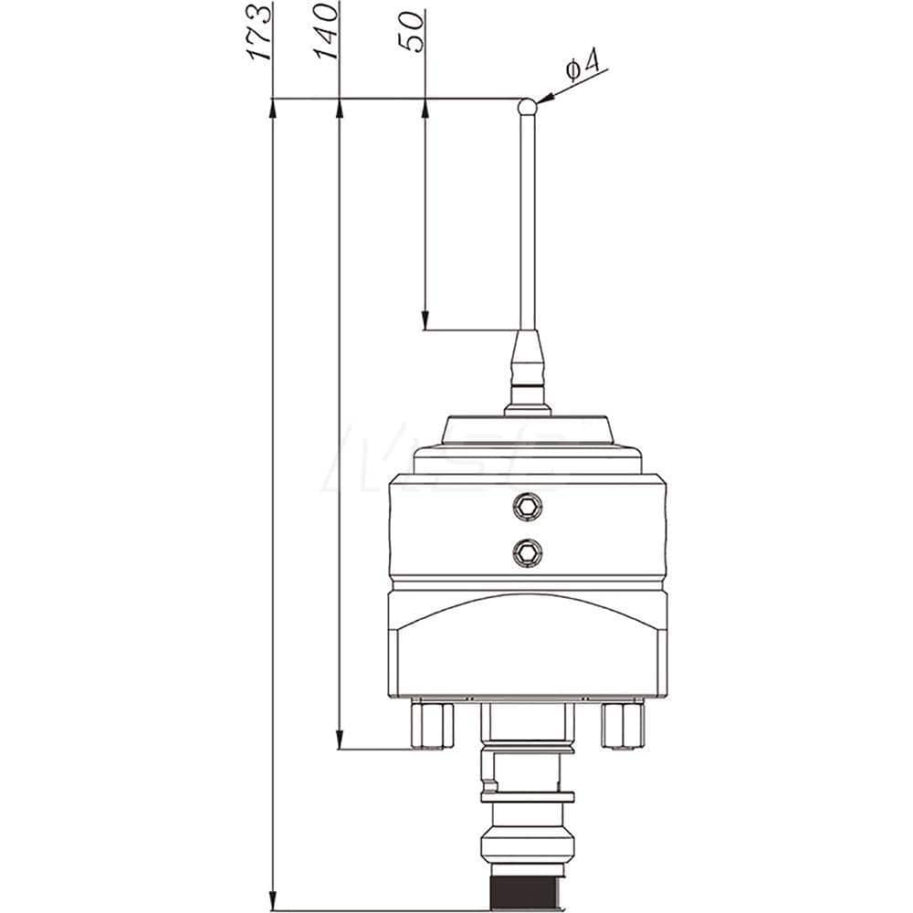 EDM Measuring Probes; System Compatibility: Erowa ITS; Tip Diameter (mm): 5.000; Square Size (mm): 50.00; Spring Function: Yes; Series: RHS ITS