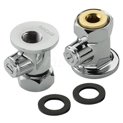 Faucet Replacement Parts & Accessories; Type: Coupling Flange; For Use With: Royal Series; Additional Information: Fits all Royal Series faucets. Built-in shut-off valve. Eccentric fittings, 1/2″ NPT female inlet and two rubber washers.; Type: Coupling Fl