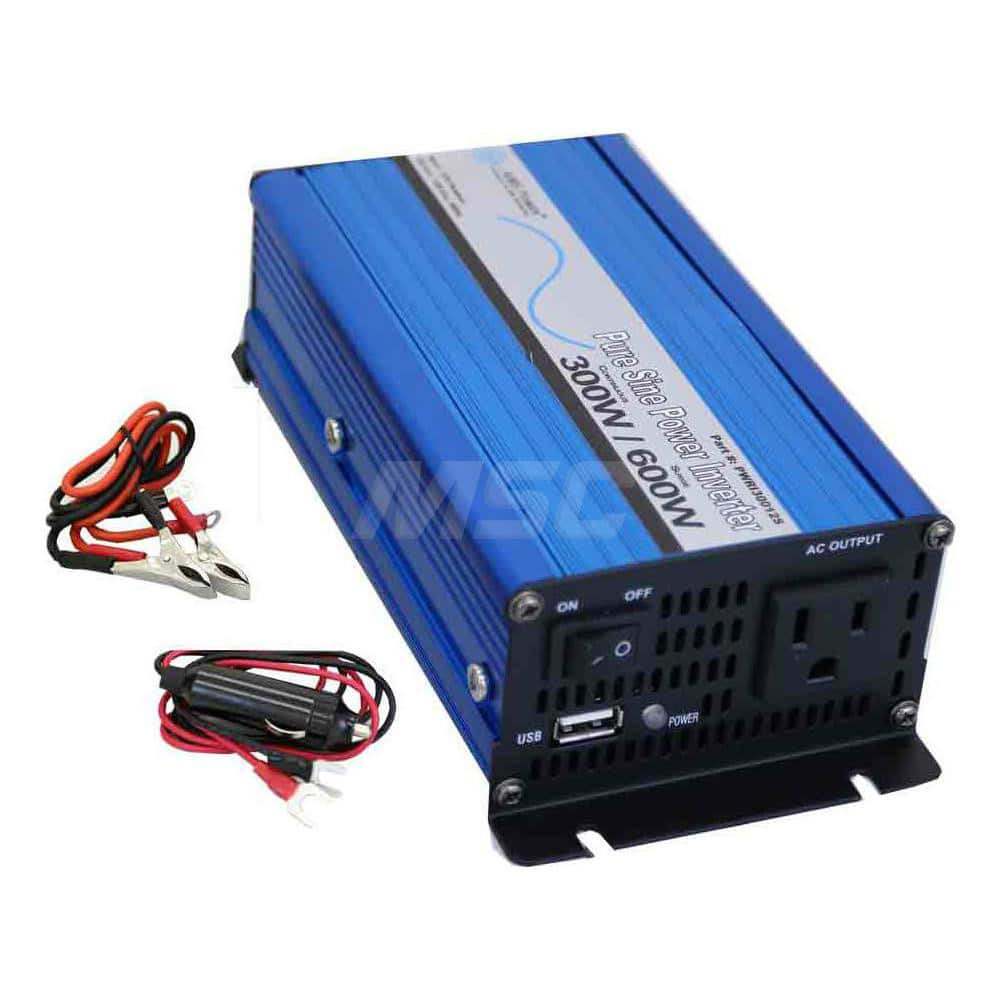 Power Inverters; Input Voltage: 0.00; Output Voltage: 120; Continuous Output Power: 300; Peak Output Power: 600; Maximum Input Current Rating: 16; Output Amperage: 2.5; Mounting Type: Surface Mount; Input Voltage: 0.00; Output Voltage: 120; Mount Type: Su