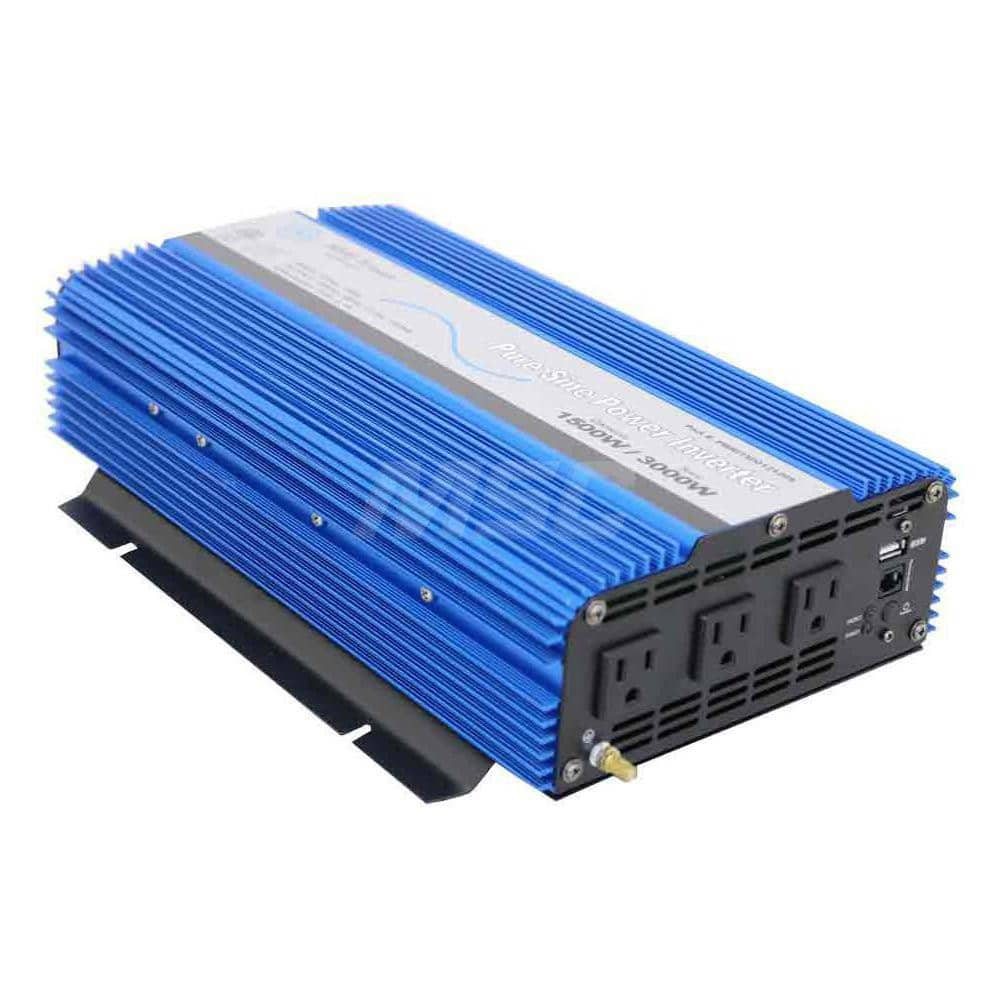 Power Inverters; Input Voltage: 0.00; Output Voltage: 120; Continuous Output Power: 1500; Peak Output Power: 3000; Maximum Input Current Rating: 32; Output Amperage: 12.5; Mounting Type: Surface Mount; Input Voltage: 0.00; Output Voltage: 120; Mount Type: