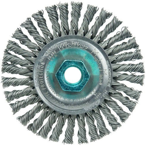 Mini Roughneck 4″ Stringer Bead Wheel, .020″ Steel Fill, M14x2.0 Nut - Americas Industrial Supply