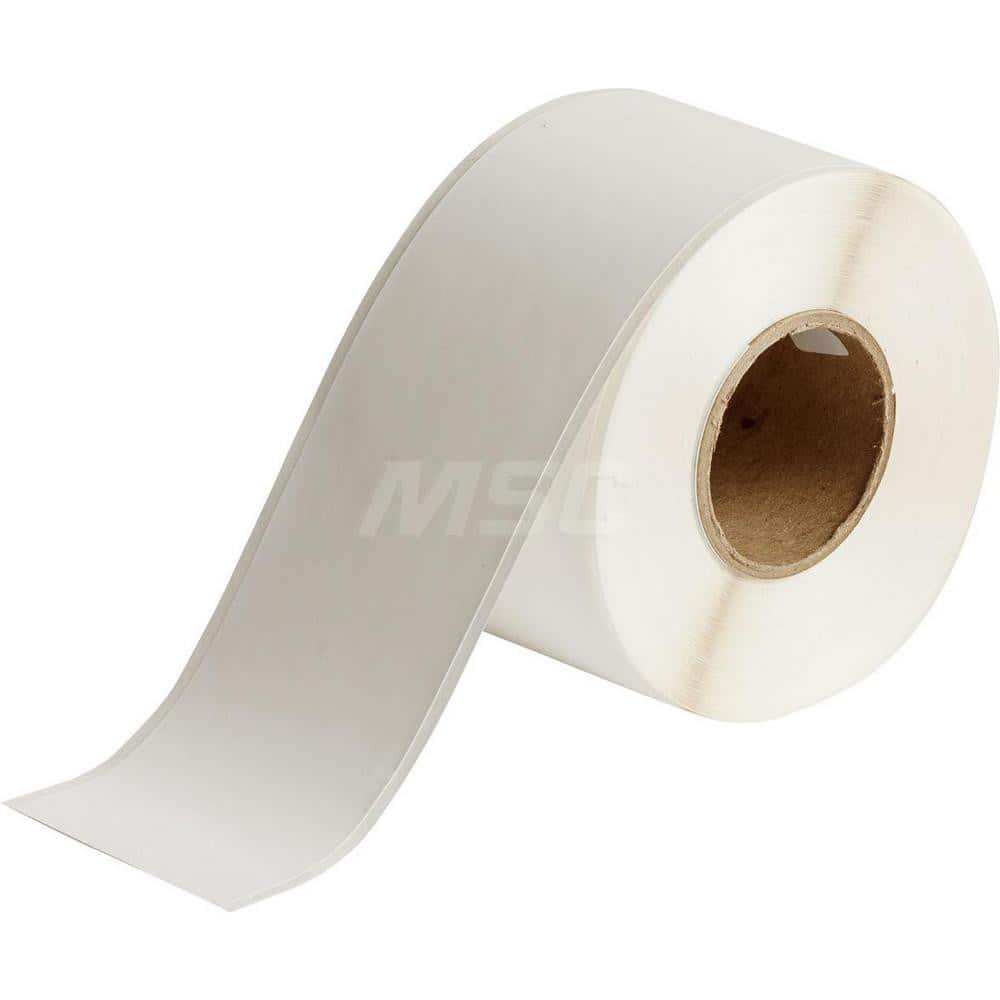 Continuous Tape for Printer: 2-1/4″ x 100', Paper, White Use with BradyJet J2000 Color Label Printer