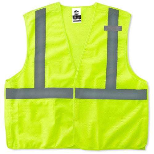 8215BA XS Lime Econ Breakaway Mesh Vest Type R Class 2 - Americas Industrial Supply