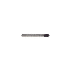 Chamfer Mill: 4 mm Dia, 4 Flutes, Solid Carbide, Corner Chamfer End 50 mm OAL, 4 mm Shank Dia, Nano-Si Coated