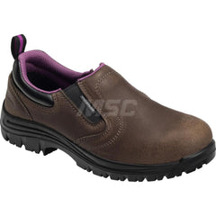 Work Boot: Size 6.5, 3″ High, Leather, Composite Toe Wide Width, Non-Slip Sole