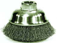 3-1/2" Diameter - Crimped Wire Cup Brush - Americas Industrial Supply