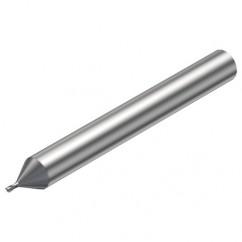 R216.32-00430-AE04G 1620 0.4mm 2 FL Solid Carbide End Mill - Corner Radius w/Cylindrical Shank - Americas Industrial Supply