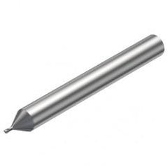 R216.32-00530-AE05G 1620 0.5mm 2 FL Solid Carbide End Mill - Corner Radius w/Cylindrical Shank - Americas Industrial Supply