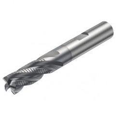 R216.35-25030-BC45B 1620 25mm 5 FL Solid Carbide End Mill - Corner Radius w/Weldon Shank - Americas Industrial Supply