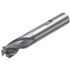 R216.33-20030-BS20K 1640 20mm 3 FL Solid Carbide End Mill - Corner chamfer w/Weldon Shank - Americas Industrial Supply