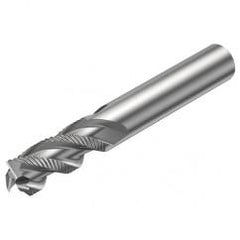 R216.33-16040-AC32U H10F 16mm 3 FL Solid Carbide End Mill - Corner chamfer w/Cylindrical Shank - Americas Industrial Supply