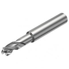 R216.33-12040-AJ16U H10F 12mm 3 FL Solid Carbide End Mill - Corner chamfer w/Cylindrical Shank - Americas Industrial Supply