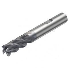 R216.34-10040-BC22K 1640 10mm 4 FL Solid Carbide End Mill - Corner chamfer w/Weldon Shank - Americas Industrial Supply