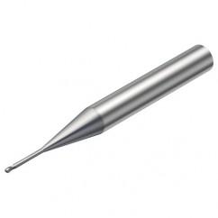 R216.42-00630-AJ06G 1620 0.6mm 2 FL Solid Carbide Ball Nose End Mill w/Cylindrical Shank - Americas Industrial Supply