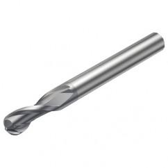 R216.42-05030-AK06G 1620 5mm 2 FL Solid Carbide Ball Nose End Mill w/Cylindrical Shank - Americas Industrial Supply