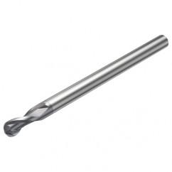 R216.42-12030-AQ18G P10 12mm 2 FL Solid Carbide Ball Nose End Mill w/Cylindrical Shank - Americas Industrial Supply