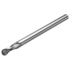 R216.42-10030-AQ15G P10 10mm 2 FL Solid Carbide Ball Nose End Mill w/Cylindrical Shank - Americas Industrial Supply