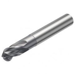 R216.44-12030-AI12G 1610 12mm 4 FL Solid Carbide Ball Nose End Mill w/Cylindrical Shank - Americas Industrial Supply