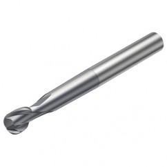 R216.62-12030-AO13G 1610 12mm 2 FL Solid Carbide Ball Nose End Mill spherical design w/Cylindrical Shank - Americas Industrial Supply