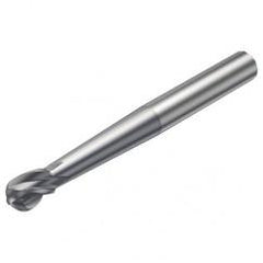 R216.64-10030-AO11G 1610 10mm 4 FL Solid Carbide Ball Nose End Mill spherical design w/Cylindrical Shank - Americas Industrial Supply