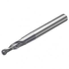 R216.52-06040RAL12G 1630 6mm 2 FL Solid Carbide Conical Ball Nose End Mill w/Cylindrical Shank - Americas Industrial Supply