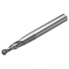 R216.53-08040RAL15G 1630 8mm 3 FL Solid Carbide Conical Ball Nose End Mill w/Cylindrical Shank - Americas Industrial Supply