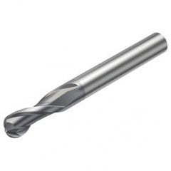 RA216.42-1630-AK08G 1610 6.35mm 2 FL Solid Carbide Ball Nose End Mill w/Cylindrical Shank - Americas Industrial Supply