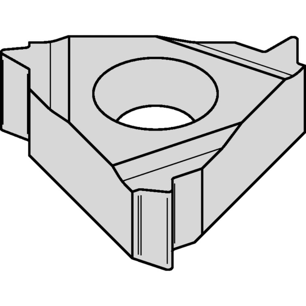 Laydown Threading Inserts; Insert Size Code: 8; Manufacturer Grade: KC5025; Threads Per Inch: 19.00; Thread Type: BSP; Thread Standard: Whitworth; Insert Hand: Right Hand; Thickness (mm): 2.00; Included Angle: 60; Series: LT Threading; Inscribed Circle (m