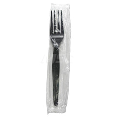 Paper & Plastic Cups, Plates, Bowls & Utensils; Flatware Type: Forks; Material: Plastic; Color: Black; Disposable: Disposable