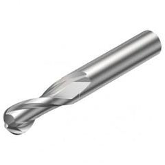 2B330-0300-NC H10F 3mm FL Ballnose w/Cylindrical with Neck Shank - Americas Industrial Supply